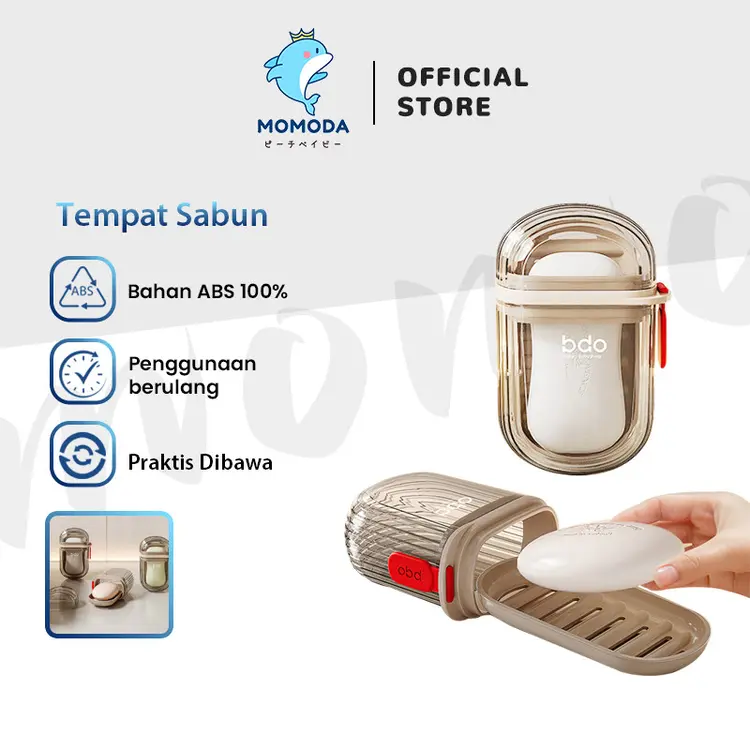 Momoda  Soap Dispensers/Tempat kotak Sabun batang Travel kotak Wadah Sabun Batang mandi Bath Soap Case