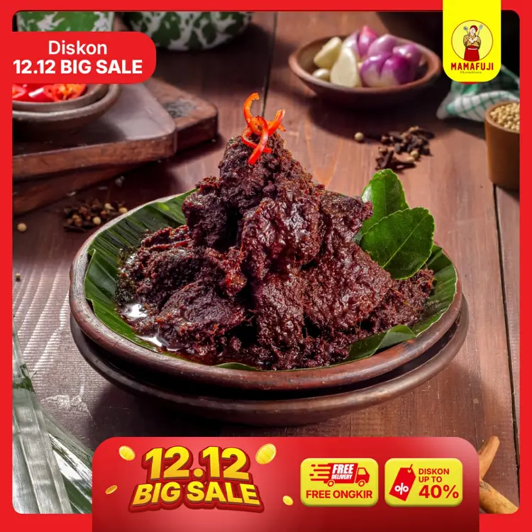 Mamafuji - Rendang Daging 350gr (Mini Size)