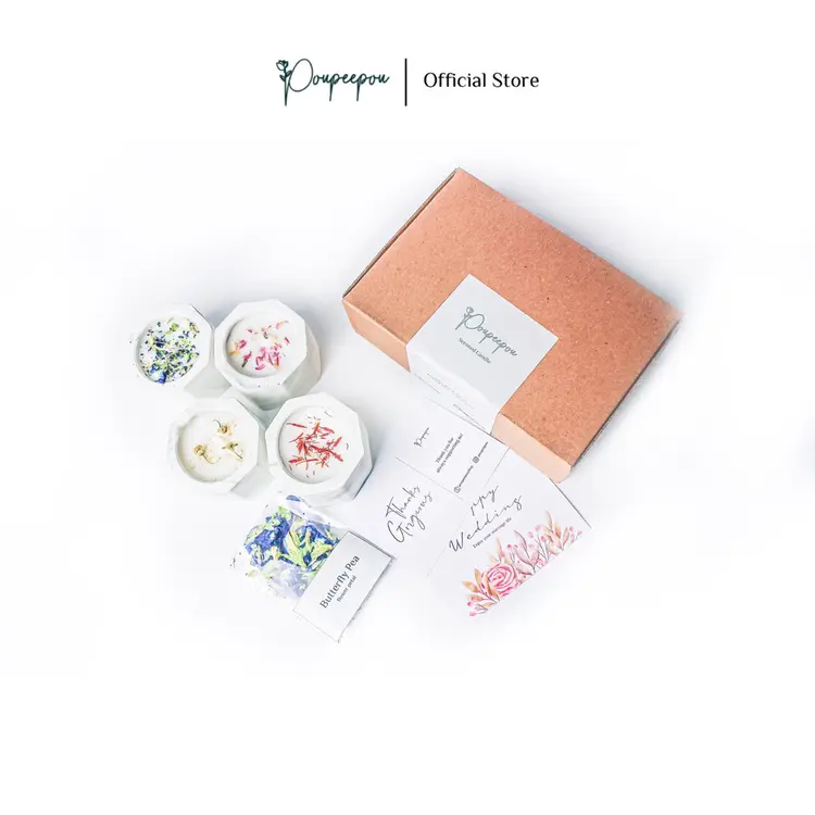 Poupeepou - Lilin Aromaterapi dan Diffuser Hampers Branded Aesthetic Gift Box Ied Fitri Christmas Natal Birthday Graduation Kado Wedding Wisuda Nikah Ulang Tahun