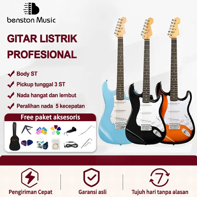 Benston Music- Gitar Elektrik , Gitar Elektrik Anak Dan Dewasa , Gitar Elektrik Pemula , Gitar Elektrik Rock , Gitar Elektrik Profesional