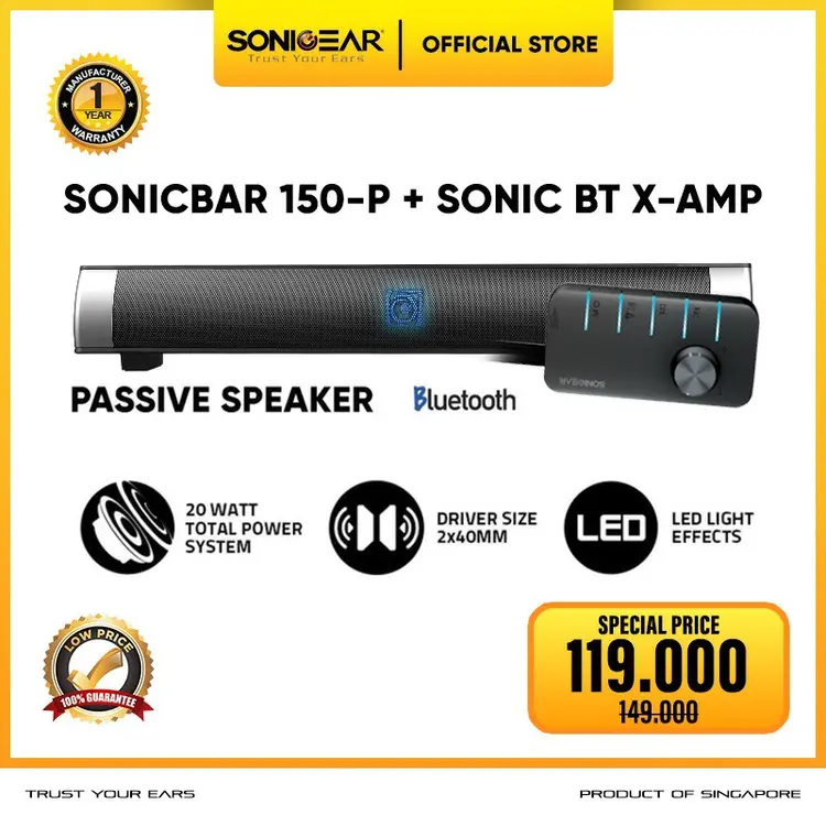 Audiobox Sonicbar 150P  soundbar Multimedia Passive Speaker Sistem  - [ 1 Tahun Garansi Resmi)