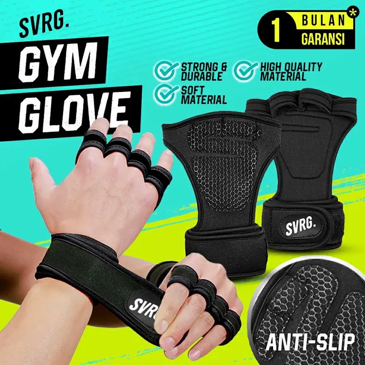 The Republic of Svarga Gym Gloves Svarga | Sarung Tangan Fitness | Weight Lifting Gloves