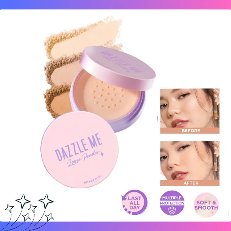 DAZZLE ME: "Setting Loose Powder | Bedak Tabur", 03 Kiss Almond,Dazzle Me