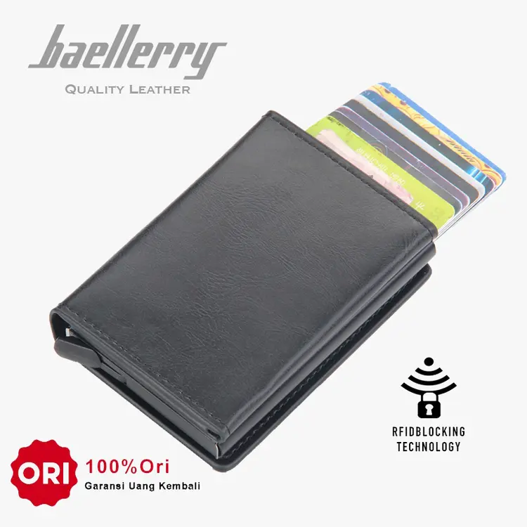 BAELLERRY K9141 Dompet Kartu Pria Bahan Kulit PU Leather Premium BAEOS