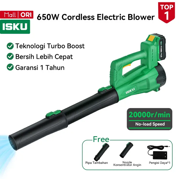 ISKU Lithium pengering rambut blower daya tinggi blower kelas industri pengering rambut