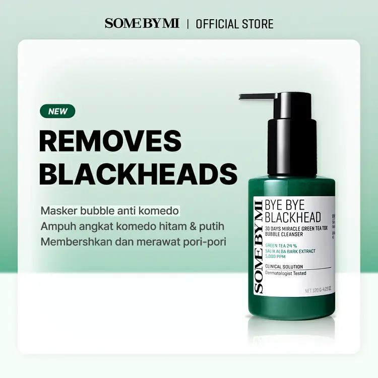 [Clearance ED 7/26]【BEST SELLING】 SOME BY MI Bye Bye Blackhead Green Tea Tox Bubble Mask Facial Cleanser