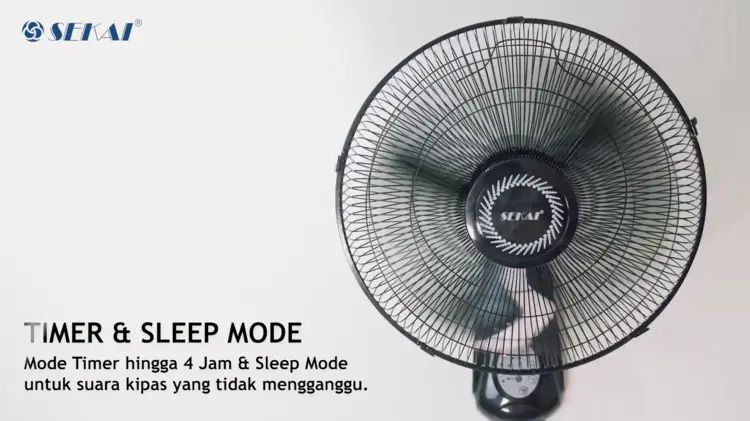 SEKAI Kipas Angin Dinding Remote / Wall Fan 16 Inch - WFN 1628