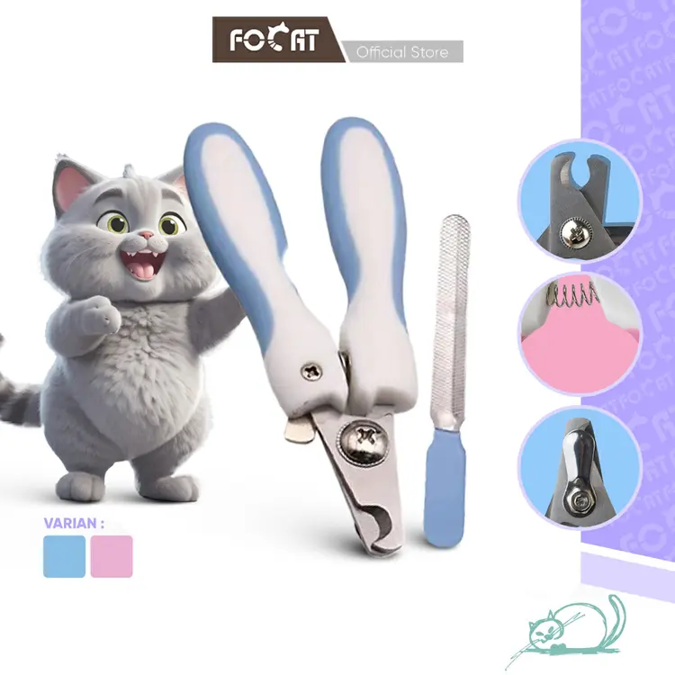 FOCAT Gunting Kuku Anjing Kucing F29 Pet Nail Clipper Hewan Peliharaan + Kikiran