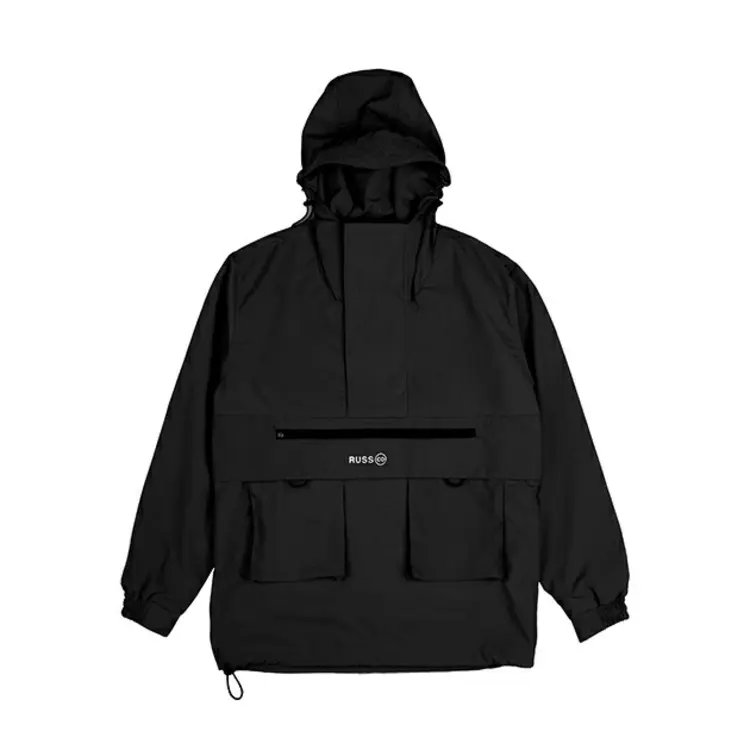 Russ Jacket Anorak Pria Bone Black ( Up To Big Size )