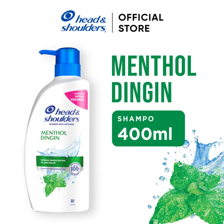 Head and Shoulders Sampo Anti Ketombe Cool Menthol Perawatan Rambut 400Ml