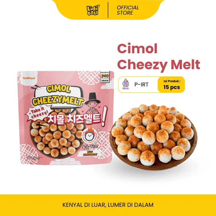 Geli Food - Cimol Keju Cheezymelt Instant ( Cimol Keju Leleh ) isi 15 pcs