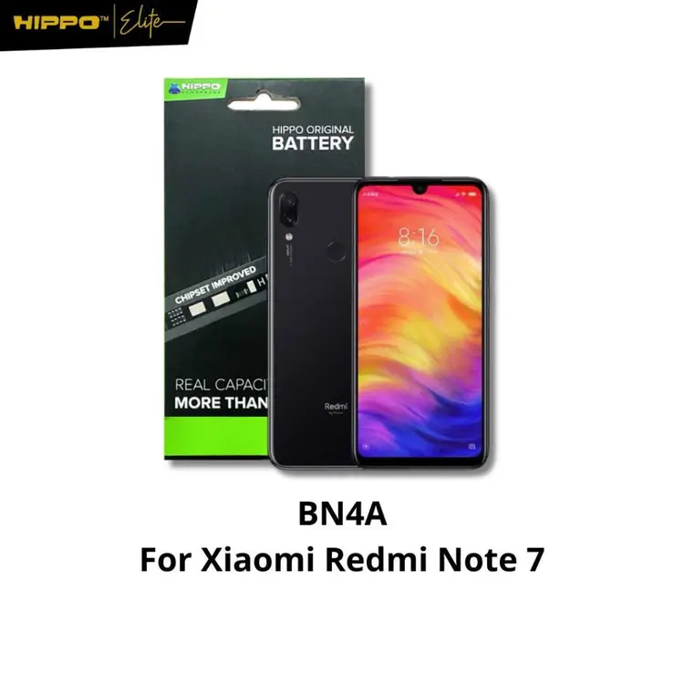 Hippo Baterai Xiaomi Redmi Note 7 / Redmi Note 7 Pro / Redmi Note 7S / Redmi Note 8T BN4A 4000MAH Original Cell Battery Batere Batrai