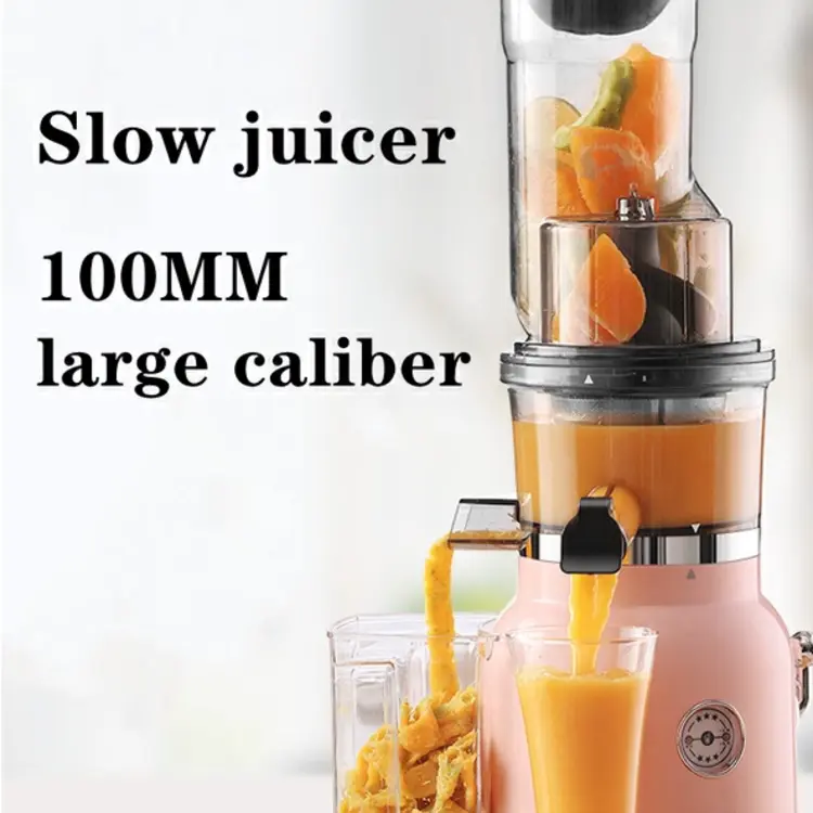【GARANSI 6 BULAN】UNIG Multifungsi Slow Juicer 800ML Large Kaliber Blender Jus BPA Free 180W Portable Juice Blender Fruit Juice Machine 55 RPM
