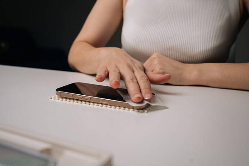 foto-wanita-yang-dipotong-membersihkan-layar-smartphone-dengan-tisu-disinfektan-menyiapkan.jpg (612×408)