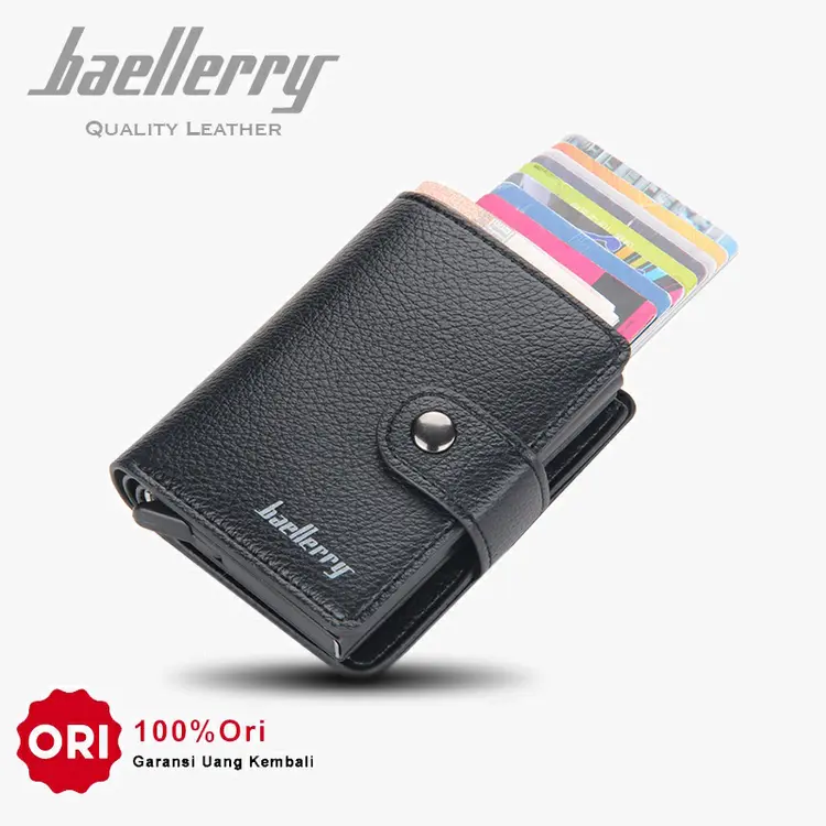 BAELLERRY K9148 Dompet Kartu Pria Bahan Kulit PU Leather Premium BAEOS
