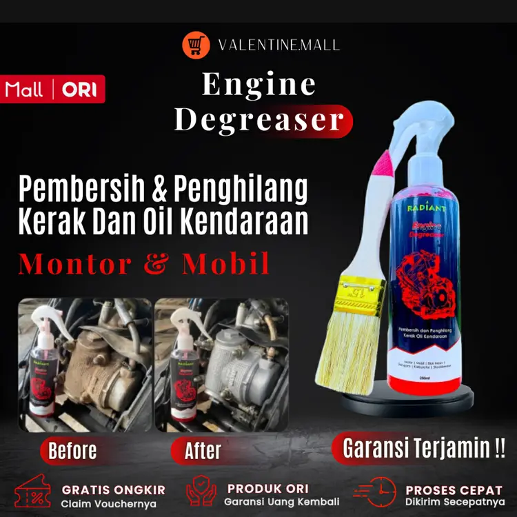 Pembersih Kerak Mesin Motor semprot Pembersih Kerak Noda Oli mesin motor mobil Pembersih Serbaguna 250ml