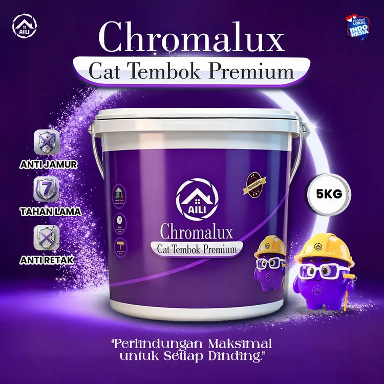 AILI Paint Cat Tembok 5KG - Interior Anti Luntur Anti Mengapur  Kualitas Terbaik
