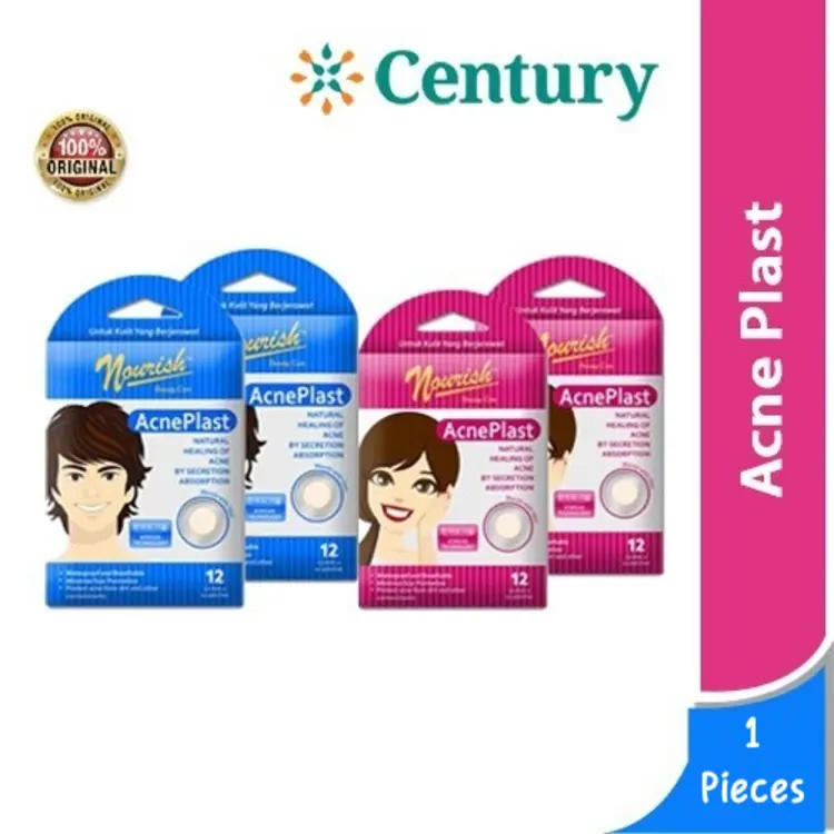 (Isi 1 Pcs) Nourish Acne Plast Girl & Boy / Acne Plast Boy /Jerawat / Acne Patch / Acne Cover