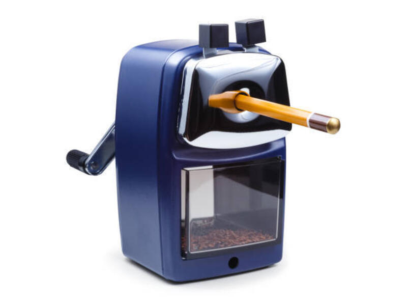 Rotary pencil sharpener. Isolated with clipping path Rotary pencil sharpener. Isolated with clipping path pencil sharpener stock pictures, royalty-free photos &amp; images