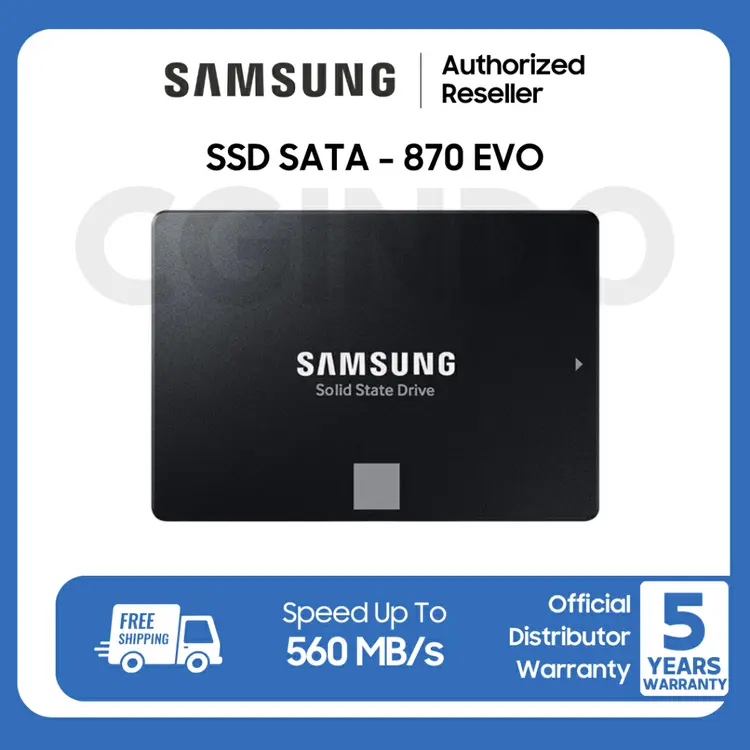Samsung SSD 870 EVO 500GB / 1TB / 2TB   2.5" SATA3 Internal SSD Internal SATA III SSD 500 - Garansi Distributor Resmi 5 Tahun