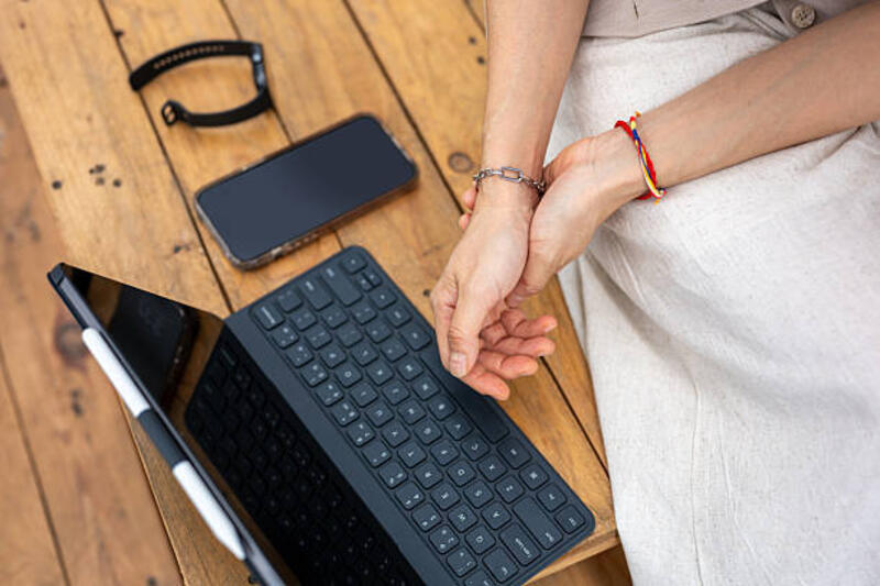 tempat-kerja-bisnis-dari-atas-tangan-wanita-dengan-tablet-digital-keyboard-jam-tangan-pintar.jpg (612×408)
