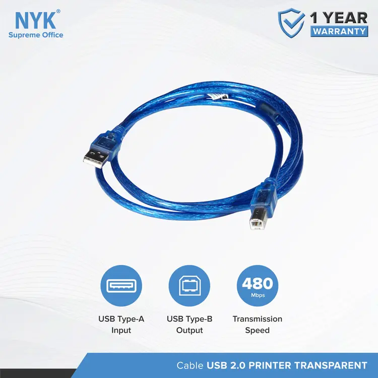 NYK Kabel USB Printer High Speed 1.5M 3M 5M 10M