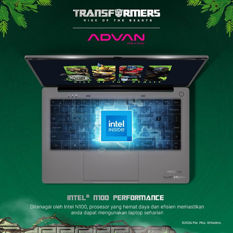 Product image ADVAN Laptop TBook X Transformers | Tbook Intel Celeron N100 | 4Gb/128GB Upgradable | 14" HD Free | Windows 11 | Garansi Resmi 1 Tahun 6