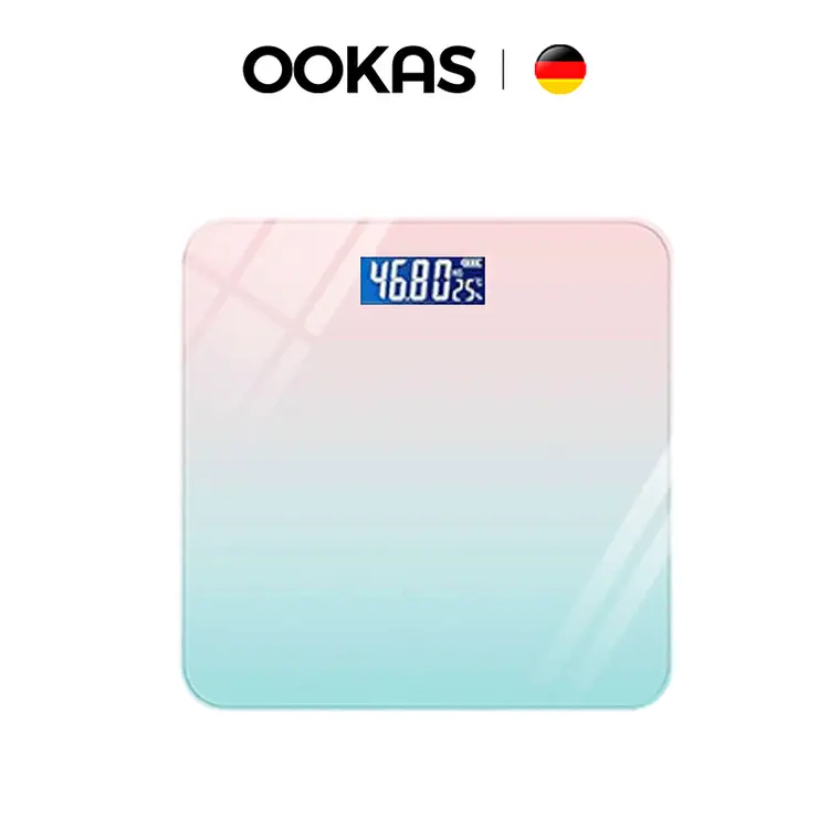 OOKAS Timbangan badan digital elektronik digital berat LCDTampilan scale