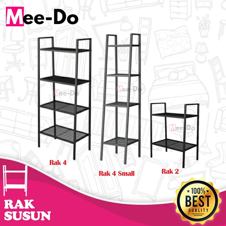 Rak Besi Susun Mee Do Pajangan Buku Dekorasi Tanaman Serbaguna Display