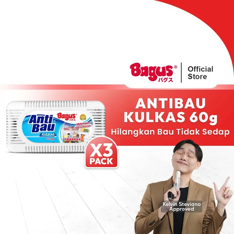 [Triple Pack] Bagus Anti Bau Kulkas/Lemari Es 60 gr - Efektif Menetralkan Bau tidak Sedap 