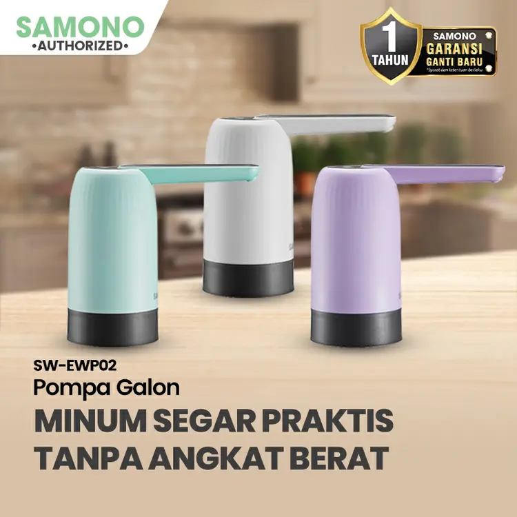 SAMONO Pompa Galon Elektrik Dispenser Air Minum Gallon SW-EWP02 Garansi 1 Tahun