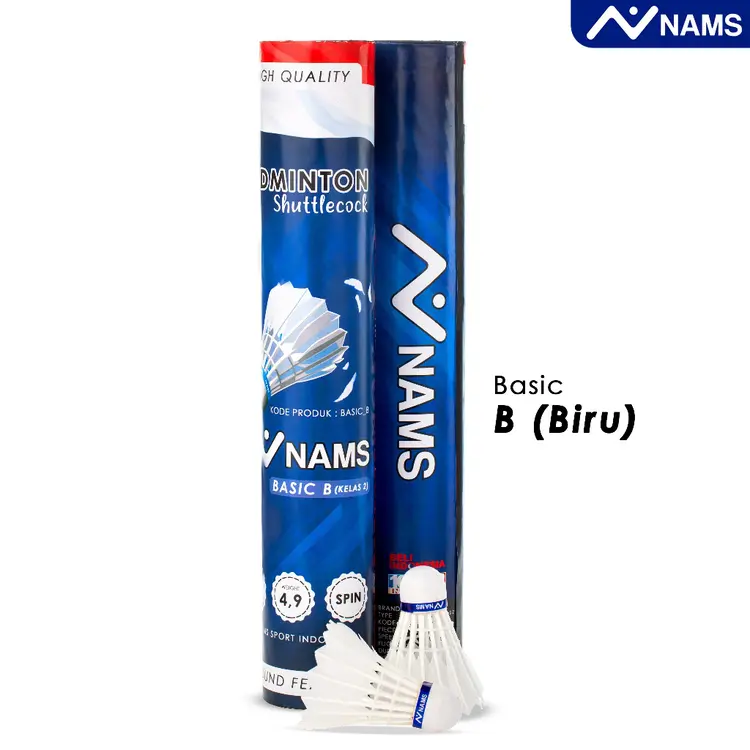 Nams Shuttlecock Basic B Biru / Kok Badminton / Cock Bulutangkis