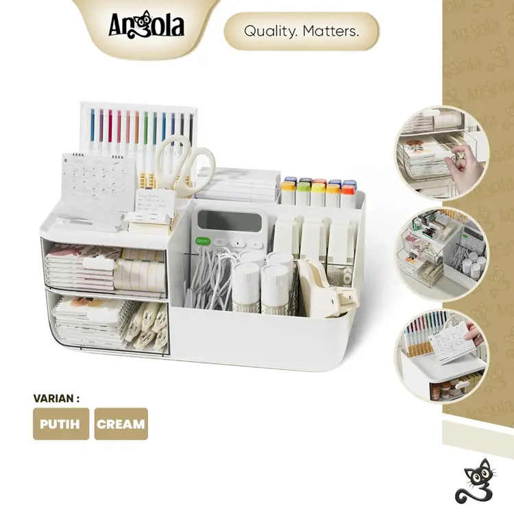 ANGOLA Rak Alat Tulis / Skincare / Make Up C36 Stationery Organizer / Rak Penyimpanan Multifungsi