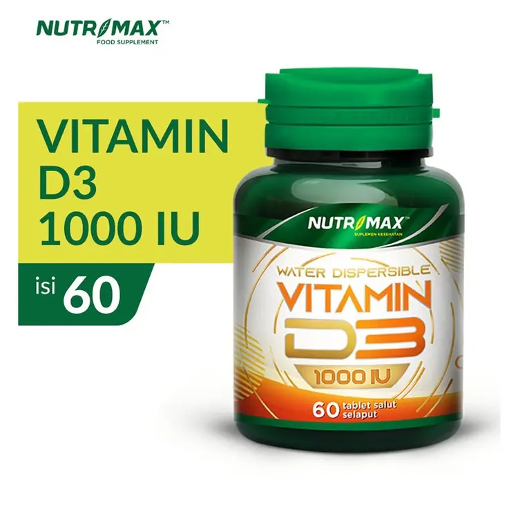Nutrimax Vitamin Vit D3 1000 IU Memenuhi Kebutuhan Vitamin D