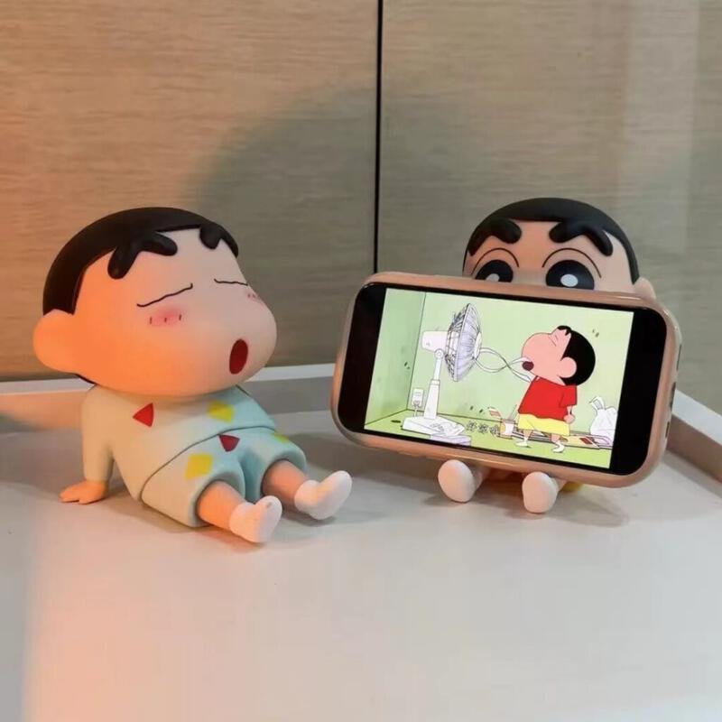 Product image beli 1 gratis 1. Dudukan ponsel kartunkreatif Crayon Shin-chan dengan kepala dan dapat digerakkan, 1