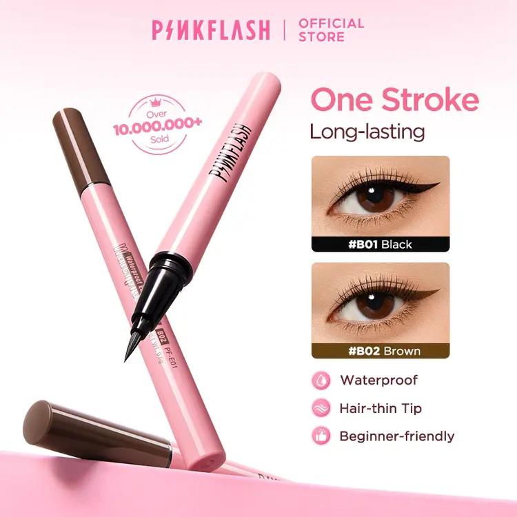 PINKFLASH OhMyLineWaterproof  Liquid Eyeliner Long Wear Quick Dry Smudge-proof Anti-transfer