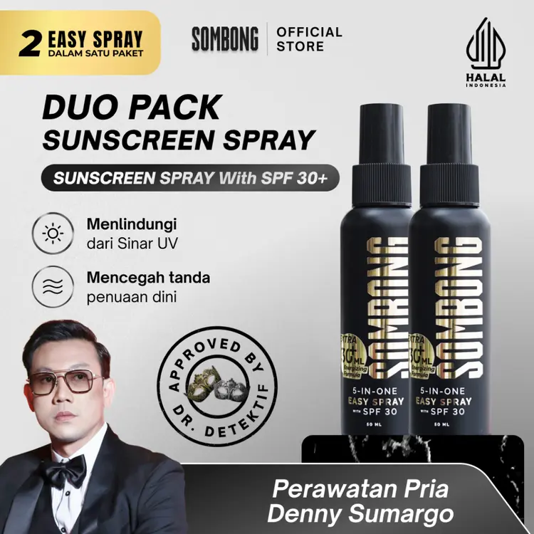 [DUOPACK] SOMBONG 5-in-1 Sunscreen Spray with Sunscreen SPF 30
