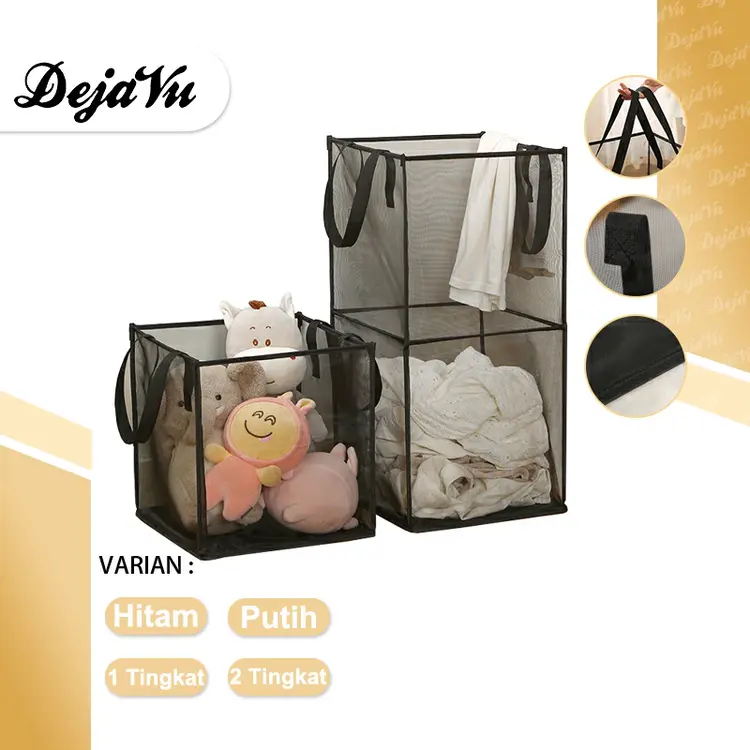 Dejavu Keranjang Laundry Baju Cucian Pakaian Kotor Tas Laundry Basket Tempat HSB223