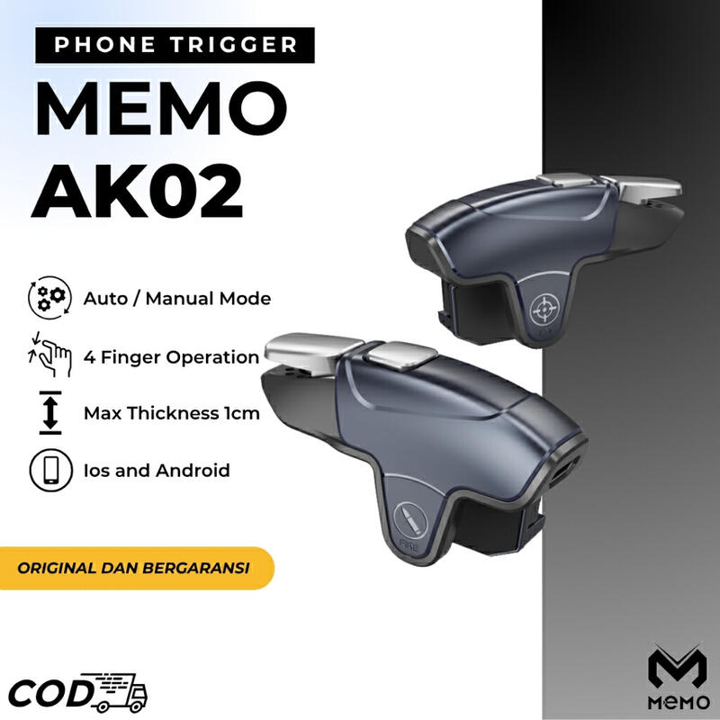 Product image Memo Ak02 Automatic Trigger Controller l1 r1 Gaming For Mobile Phone 1