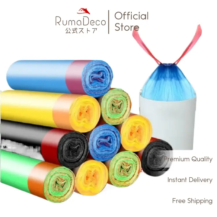 「 RUMADECO 」 Kantong Plastik Kresek Sampah 1 Roll 15 Pcs