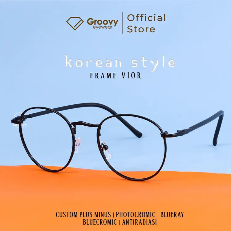 Groovy Eyewear - Kacamata Vior Minus Sella Photocromic Lensa Minus Plus