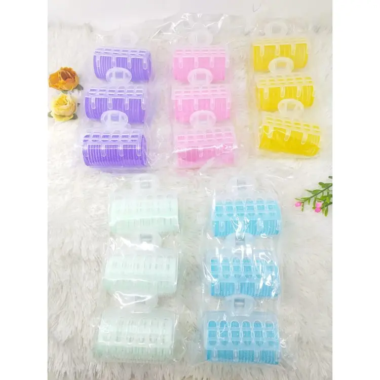 Beanabell 3pcs Rol Rambut Bulu & Polos Alat Styling Rambut Poni Curly Ukr 7cm Isi 3Pcs Free 1 Pouch