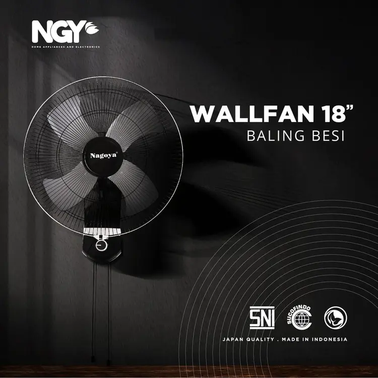 Kipas Angin Dinding NAGOYA (Wall Fan) Baling Besi 18
