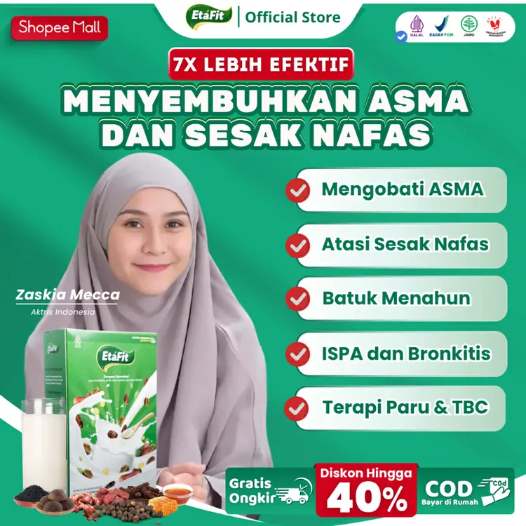 ETAFIT - Solusi Atasi Asma Sesak Nafas - Susu Kambing Etawa Bubuk Asli 100% Murni Original