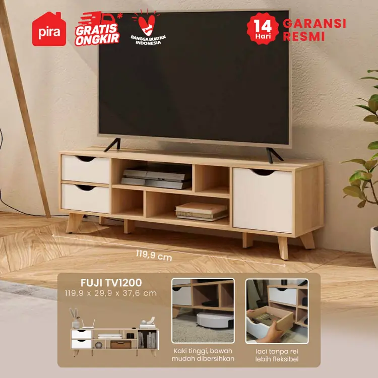 PIRA METROPOLIS OX -  FUJI TV1200 Meja TV / Rak TV / Lemari TV