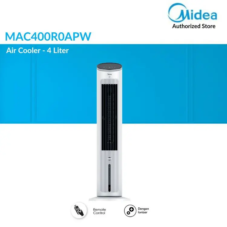 Midea Air Cooler Mac400r0apw 4L Tanpa Kipas