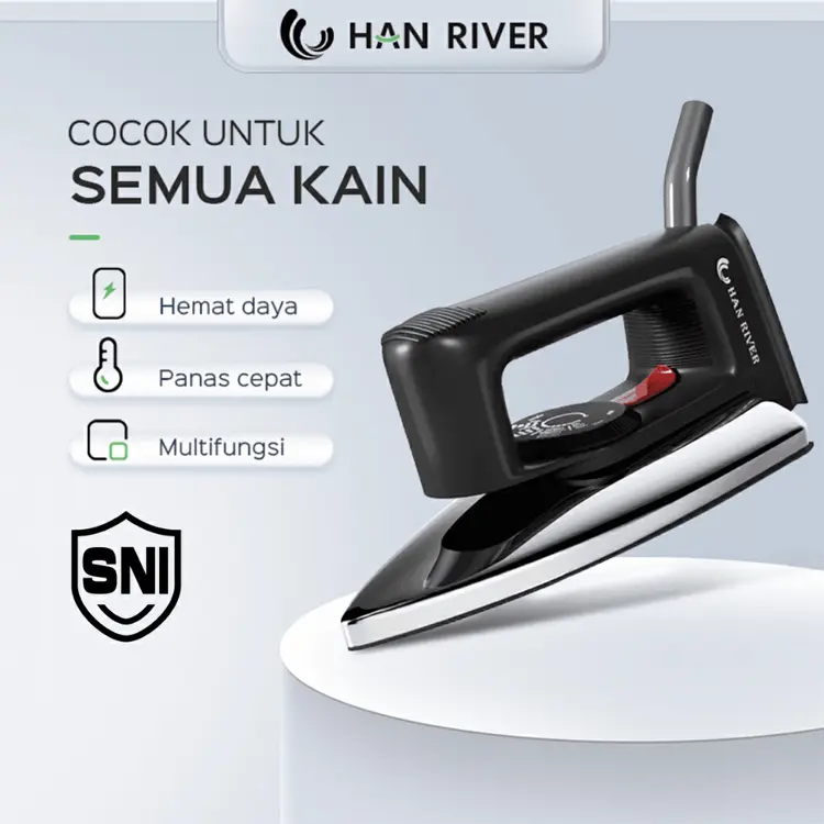HAN RIVER Setrika HRYD02 Edisi Rumah 350watt-HITAM