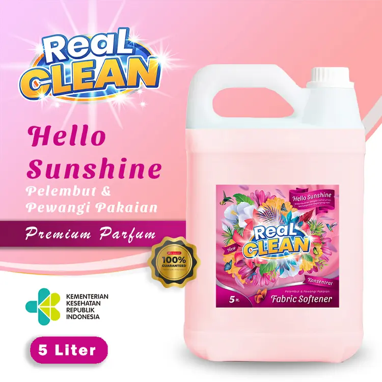 Real Clean Softener Hello Sunshine Pelembut Pewangi Pakaian - Konsentrat Fabric Softener