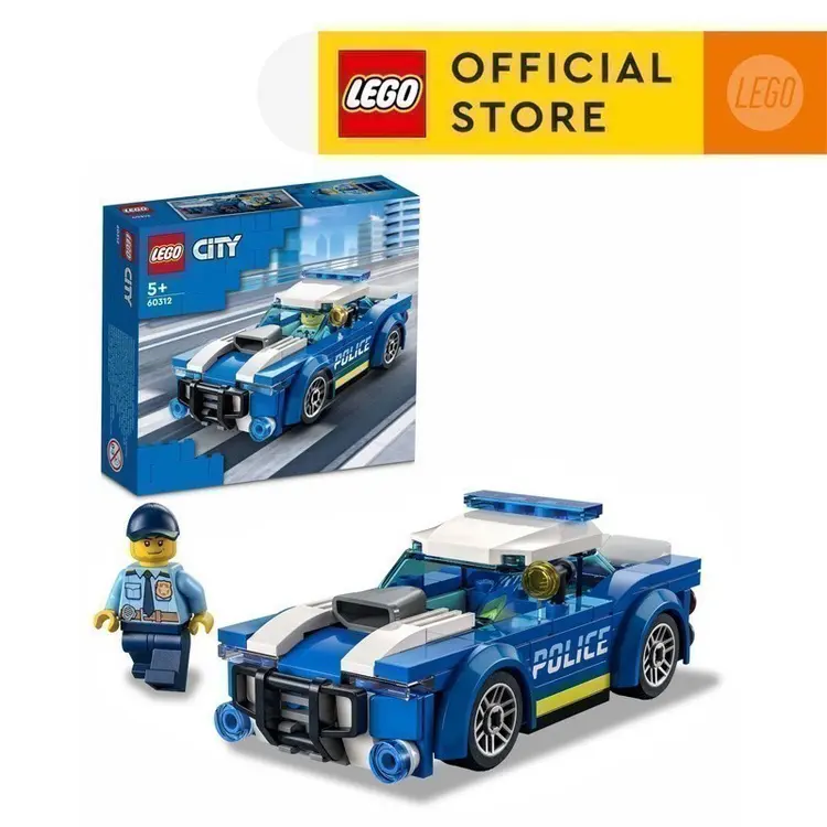 LEGO City Police 60312 Police Car Playset (94 Pieces) (5 Tahun+) | Toys, Mainan Anak Laki Laki, Balok Susun Mainan Anak, Bricks, Mainan