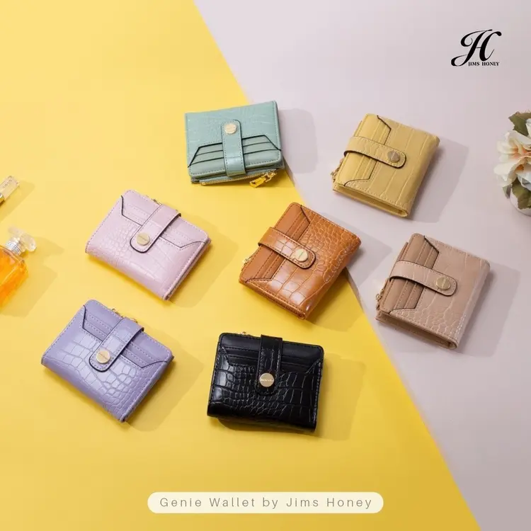 JIMS HONEY GENIE WALLET DOMPET MINI WANITA LIPAT BRANDED IMPORT PROMO KOREAN STYLE TERBARU 2025